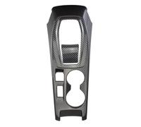 CHEFRU Compatibile con Peugeot per 208 2020 2021 2022 2023 2024 ABS Gear Shift Frame Trim Pannello di Copertura Automatico Senza Manopola Versione Strisce Decorative(Carbon 3pcs)