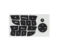 CHEFRU Interni automobilistici Adesivi per La Riparazione Pulsanti Dell'auto Adesivi per Decalcomanie per Riparazione Pulsanti Audio Radio CD Compatibile con per Clio per Megane 3 2009 2010 2011