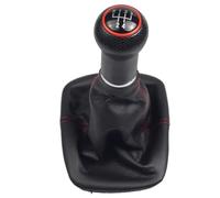 CHEFRU Pomello del Cambio Auto Compatibile con per Lupo 6X1 6E1 1998-2005 per Polo 6N2 1999-2001 Leva del Pomello del Cambio A 5 velocità per Auto Accessori per Interni Auto(Red)