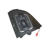 CHEFRU Pulsante del Volante Auto Compatibile con Touran per Caddy per Sharan 2011 2012 2013 2014 Pulsante Cruise Control Lato Sinistro del Volante Dell'auto 5C0959537A 5C0959538B