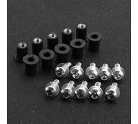 CHEFRU Viti per motociclette Compatibile con Transalp 600 650 700 750 per XL650 per XL750 per XL600V per XL700V Bullone Parabrezza per Motocicletta Vite di Montaggio Parabrezza Rondella(Silver)