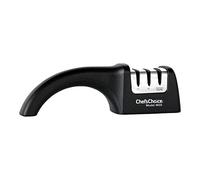 Chefs Choice 4633900 4633 Angle Select Diamond Affilacoltelli manuale a 3 fasi, plastica, nero