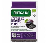 CHEFS & CO Prugne Secche Morbide (denocciolate) | Frutta Secca Intera | Snack Salutare | Vegano & Vitamine Conservate | Senza Additivi | Senza Zucchero Aggiunto (BIOLOGICO, 400 g (Confezione da 1)))