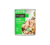 Chef's Larder Skipjack - Pezzi di tonno in olio di girasole, 800 g x 6
