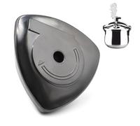 CHEFZOCO Pomello per pentola adattabile a magefesa tradizionale, pomolo triangolare convenzionale per pentole a pressione, compatibile con pentola tradizionale Magefesa, nero, vite non inclusa