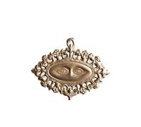chehoma Ex-voto - Anello protettivo in metallo dorato, dimensioni: 11 x 14 cm