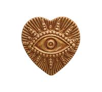 chehoma Ex-voto Soleil - Occhio di protezione nel suo cuore in resina dorata. Di Bella Fabbricazione. Dimensioni: diametro 10 cm, 38947