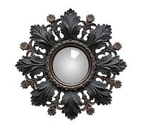 CHEHOMA - Incantevole specchio convesso con foglie e fiori - Lavorazione elegante per interni eleganti