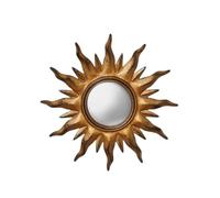 chehoma Specchio da sole decorativo convesso, specchio da strega, pattinaggio antico, dorato, 31 cm di diametro, fabbricazione accurata