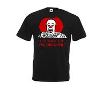 CHEIDEASTORE T-Shirt Magliette IT Clown Lo Vuoi Un Palloncino Horror Halloween Uomo (Large, Nero)