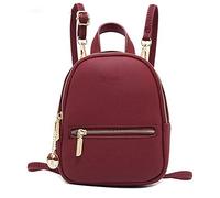 CHEJHUA - Forever Young Designer Donne Zaino Mini Soft Touch in Pelle Piccolo Zaino Donna Moda Donna Borsa Borsa A Tracolla Vino Rosso Taglia XL