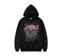 CheJooe Felpa da donna con cappuccio Y2k Stampa Lettera Oversize Felpa a maniche lunghe da uomo Casual Baggy Pullover HoodiesTops Coppie Autunno Felpe Cappotti Abbinati Vestiti Streetwear, 03-Nero., S