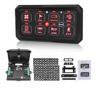 Chelhead 8 marce quadro elettrico fuoristrada con funzione di memoria, 12 V/24 V, multiuso, 60 A, pannello di controllo touch con fusibili elettronici, universale compatibile con camion, ATV