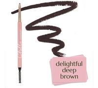 Chella - Matita per sopracciglia, castano scuro - Delightful Deep Brown - Vegana, senza glutine, cruelty free, senza parabeni - Lunga durata, consistenza morbida