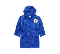Chelsea Accappatoio ufficiale F.C., in pile, con cappuccio, per bambini, Blu, 11-12 Years