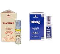 Chelsea & Classic Concentrated Perfume Oil Roll-On Combo Pack of 2 (6ml Each) | Long Lasting Alcohol-Free Attar for Men & Women