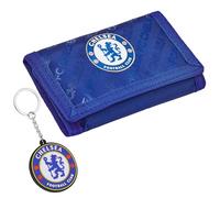 Chelsea F.C. - Portafoglio a tre ante per ragazzi, con accessori, idea regalo per ragazzi, Blu, Taglia unica, Moderno