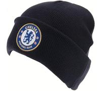 Chelsea FC Adulto Blu Navy Woolly Ammanettato Berretto Taglia Unica CFC