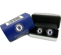 Chelsea FC Camicia da Uomo Gemelli di Lusso Colore Metal Crest Stemma CFC Regalo