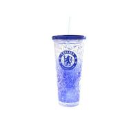 Chelsea FC Cresta 600 ml Tazza da Freezer con Cannuccia (BS3798)