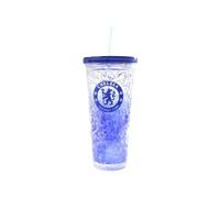 Chelsea FC Cresta 600 ml Tazza da Freezer con Cannuccia (Taglia Unica) (Blu)
