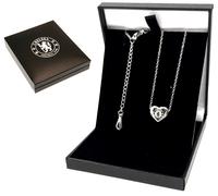 Chelsea FC Cuore Acciaio Inox Ciondolo Collana & 50cm Lungo Catena CFC