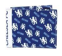 Chelsea FC Portafoglio (11 cm x 9 cm) (Blu, Bianco)