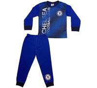 Chelsea FC - Set pigiama da bambino, a maniche lunghe e pantaloni, età 4-12 anni, colore: blu reale