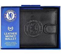 Chelsea FC UOMO Reale Pelle Rfid Portafoglio Anti- Frode Soldi Id Card CFC Gift