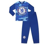 Chelsea Football Club - Pigiama lungo mimetico per ragazzi, Blu, 14-15 Years