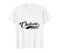 Chelsea Manhattan NYC Script Adatto per Uomini e Donne. Maglietta