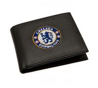 Chelsea Portafoglio ufficiale unisex nero minimalista ricamato con stemma con più slot per carte e tasca portamonete, Blu, Portamonete