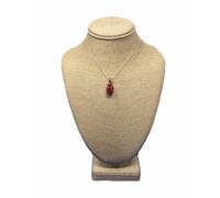 Chelsea Taylor Rosso & Nero Ottone Preciosa Calcio Collana con Ciondolo