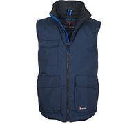CHEMAGLIETTE! Giacca da Lavoro Giubbino Smanicato Gilet con Interno Imbottito Payper Wanted, Colore: Navy, Taglia: S