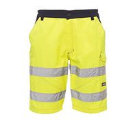 CHEMAGLIETTE! Pantaloncini Da Lavoro Uomo Bermuda Cotone Alta Visibilità Shorts Payper Craft, Colore: Giallo Fluo, Taglia: L
