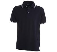 CHEMAGLIETTE! Polo Uomo Manica Corta Tre Bottoni con Collo e Bordo Manica a Costine e Profili a Contrasto Payper Skipper, Colore: Navy/Bianco, Taglia: XXL