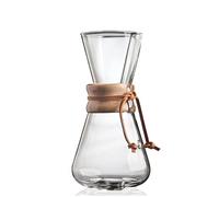 Chemex CM-1C Vaso per Caffettiera (1-3 Tazze), in Vetro con Collo in Legno