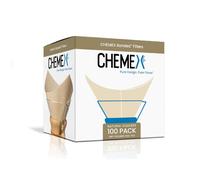 Chemex FSU-100 Square Natural Fiber Coffee Filters ( x 100 Filtri ) senza cuciture, piegato