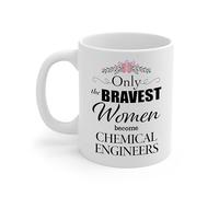 Chemical Engineer Only The Bravest Coworker Industrial Chemist Materials Scientist Tazze Da Caffè Con Manico Tazzine In Ceramica Tazze Per Tè Donna Cappuccino 330Ml