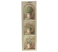 CHEMIN DE CAMPAGNE Quadro in legno multicolore 25,5 x 99 cm