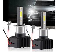 Chemini Lampadina H3 LED 60W 12000LM per Auto Abbaglianti/Anabbaglianti Sostituire per Lampada Fari Alogena o Luci Allo Xeno 6500K Bianco