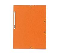 Exacompta Cod. 55504E - Cartella 3 lembi con elastici in cartoncino lustré 400 g/mq - 24x32cm arancione - Confezione da 25 pz. - arancione 55504E