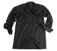 Mil-Tec Hemd-10931002 Camicia, Nero, M (Pacco da 2) Unisex-Adulto