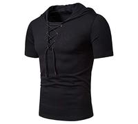 Chemise Homme Manches Courtes Camicia da uomo a maniche corte, design casual, Nero , M