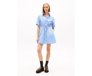 Chemisier corto, a righe, allacciato in vita Blu L A righe