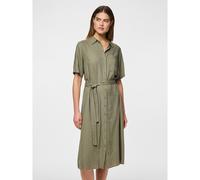 Pieces Pia Short Sleeve Midi Dress Verde S Donna