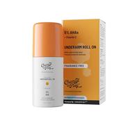 Chemist at Play Roll-On sotto le ascelle con 5% di AHA, acido lattico e mandelico, previene gli odori, illumina la pelle ed esfolia le ascelle, per pelli sensibili, senza profumo, senza alcool e