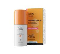 Chemist at Play Under-Arm Roll-On Deodorant With 5% Lactic Acid & 1% Mandelic Acid, Prevents Odour, Brightens Skin & Exfoliates Underarm, Long Lasting Peach Fragrance For Unisex, 40ml