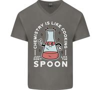Chemistry Is Like Cucina Divertente Scienza Uomo Scollo A V Cotone T-Shirt
