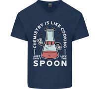 Chemistry Is Like Cucina Divertente Scienza Uomo Scollo A V Cotone T-Shirt
